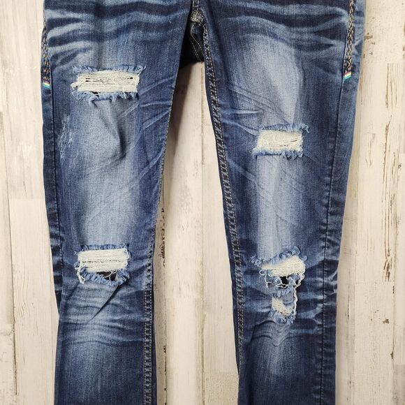 COOGI Distressed Jeans Blue Size 5/6 - Picture 4 of 12